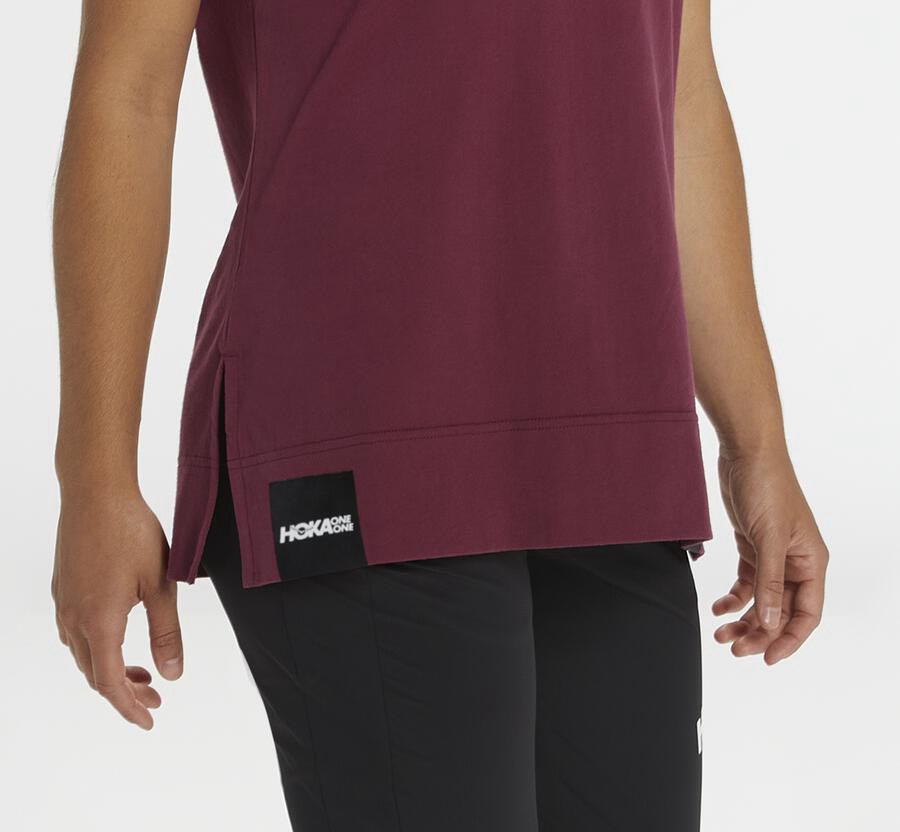 Hoka Australia One One Brand - Womens Tee Brown - WRIBQ-9756